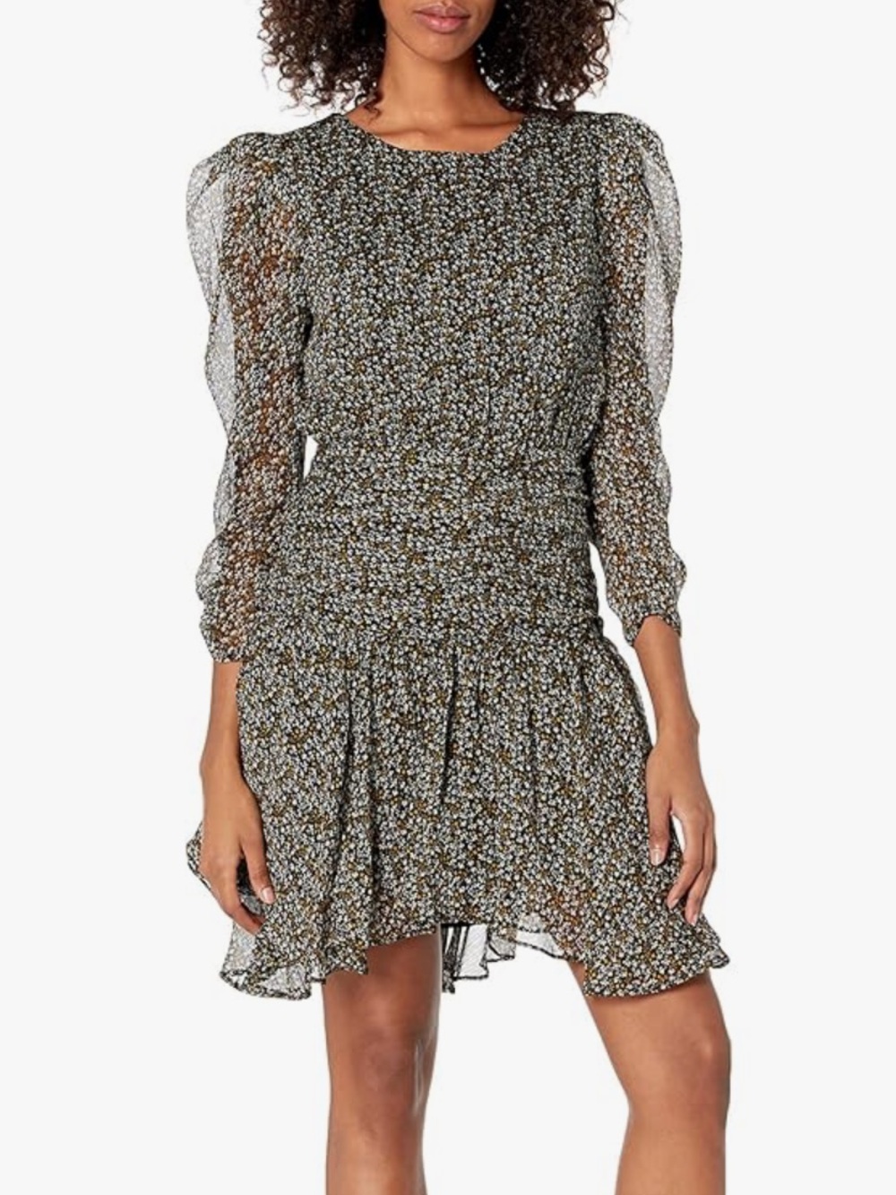ASTR Sz M Savannah Floral Cottagecore Ruffle Mini Dress